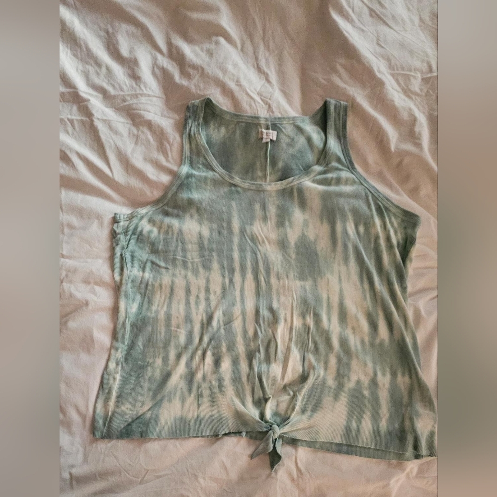 True Craft real tie dyed ribbed tank top, size 3X